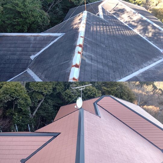 画像2851：東伊豆町　屋根塗装